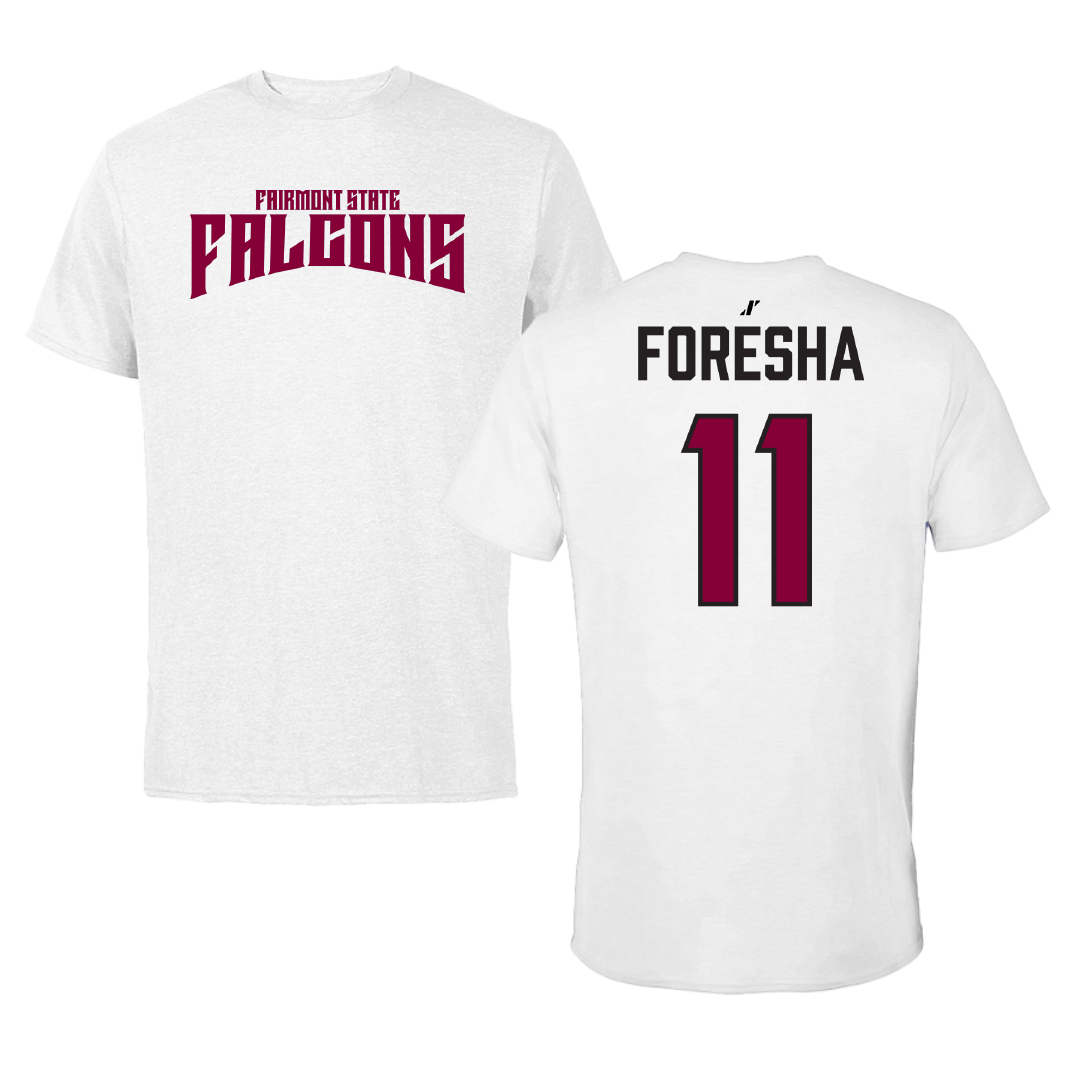 Fairmont State University Softball White Classic Tee - #11 Alexa Foresha