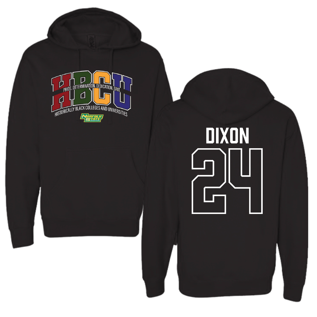 Norfolk State University Volleyball Black HBCU Hoodie - #24 Jala Dixon