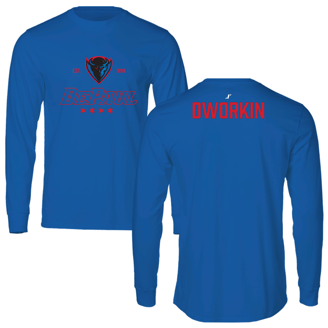 DePaul University Rugby (M) Blue General Long Sleeve - Ja Dworkin