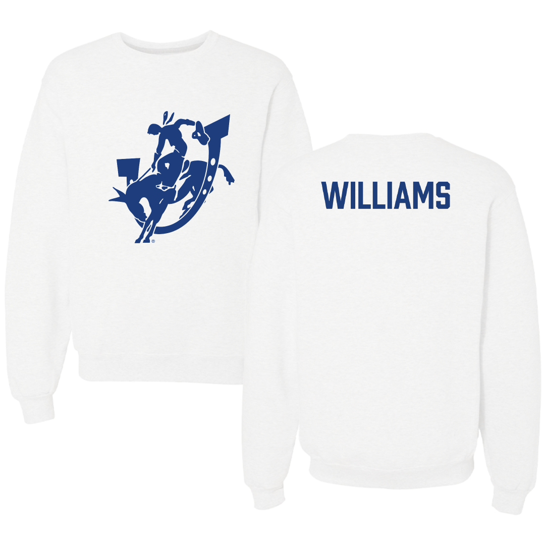 Southern Arkansas University TF and XC White Crewneck - LaKenya Williams