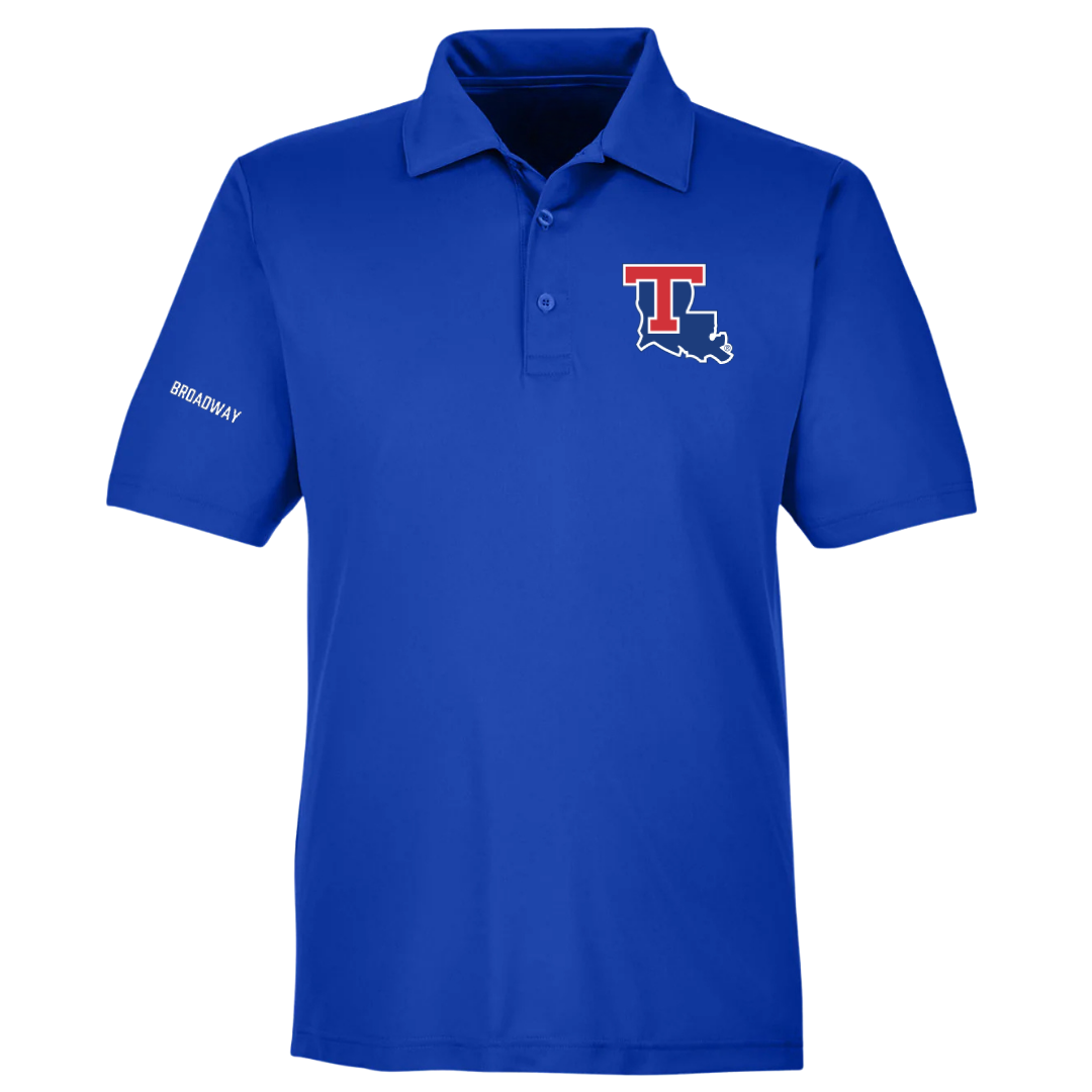 Louisiana Tech University TF and XC Blue Polo - Laiden Broadway
