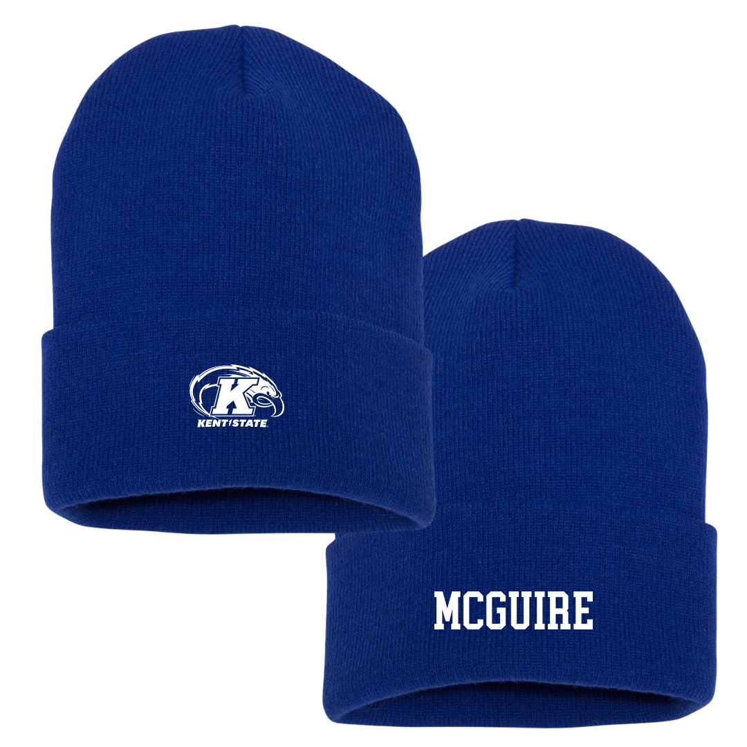 Kent State University Volleyball (W) Blue Beanie - #11 Mackenzie McGuire