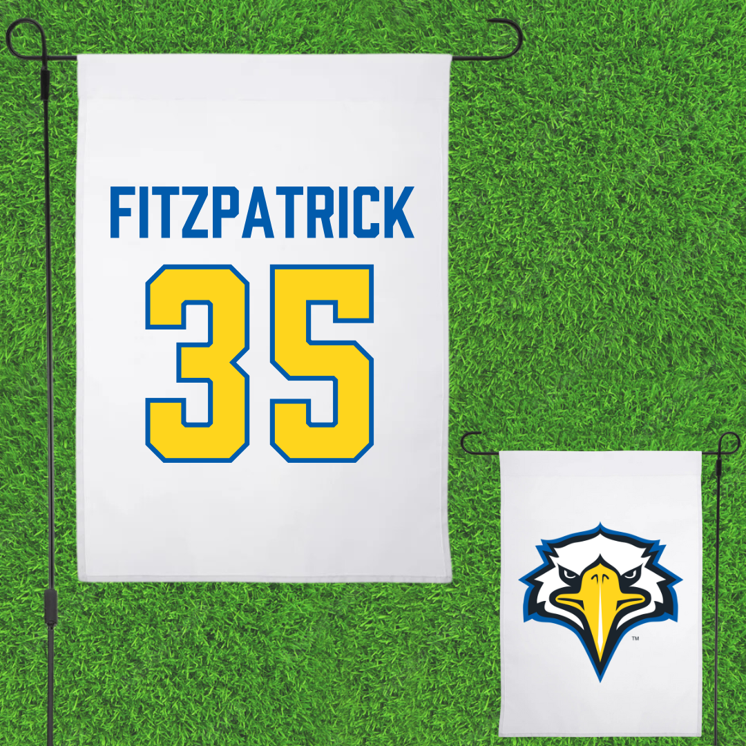 Morehead State University Baseball White Garden Flag - #35 Brady Fitzpatrick