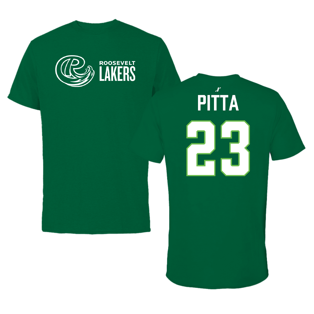 Roosevelt University Basketball Green Performance Tee - #23 Isabella Pitta