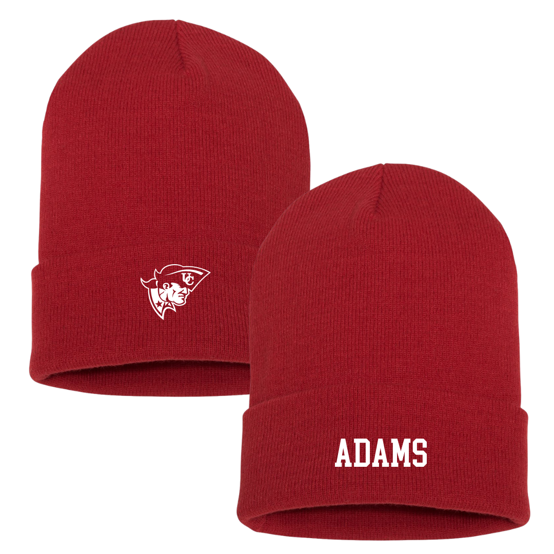 University of the Cumberlands Lacrosse (M) Red Beanie - #12 Michael Adams
