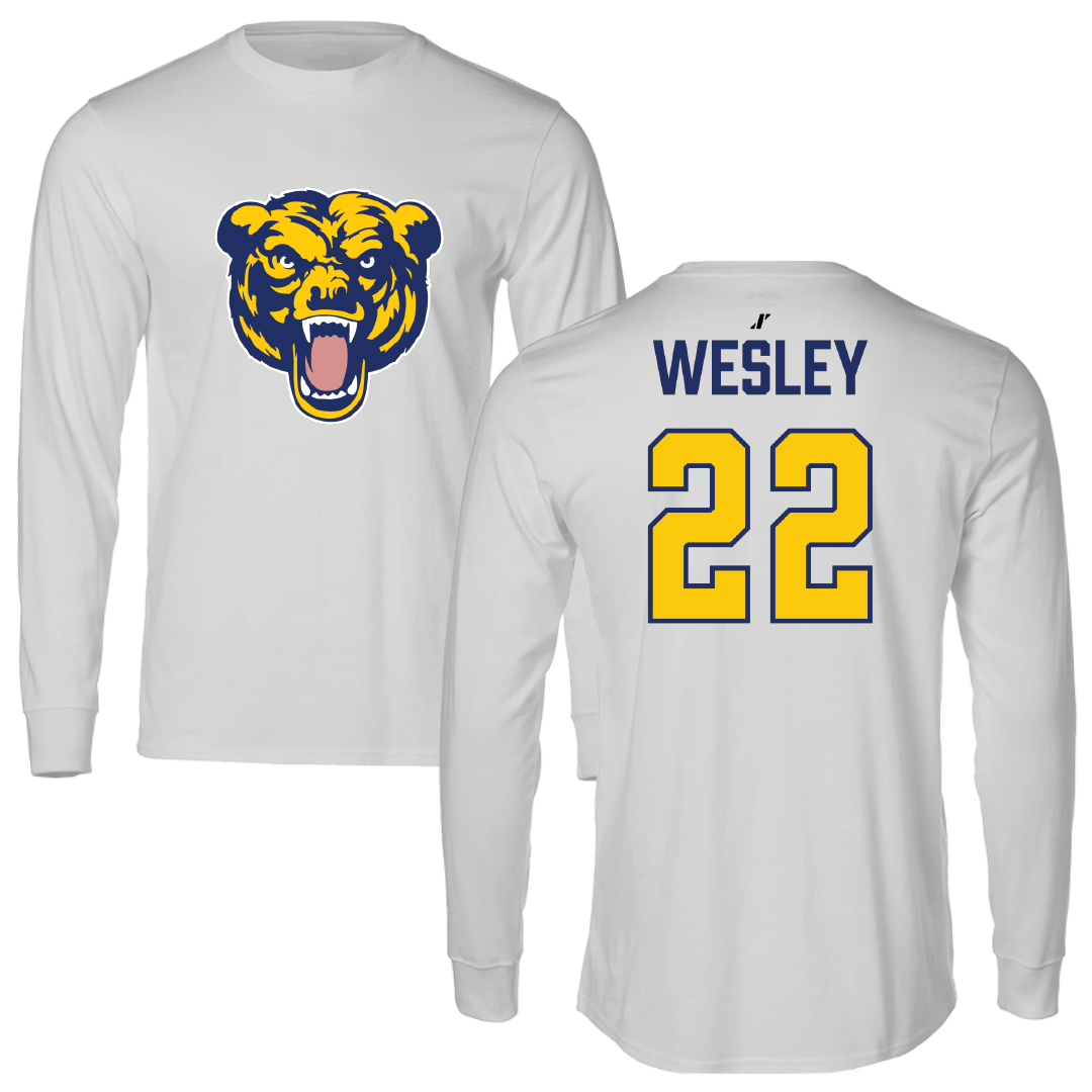 Carolina University Baseball Light Gray Performance Long Sleeve - #22 Nathan Wesley