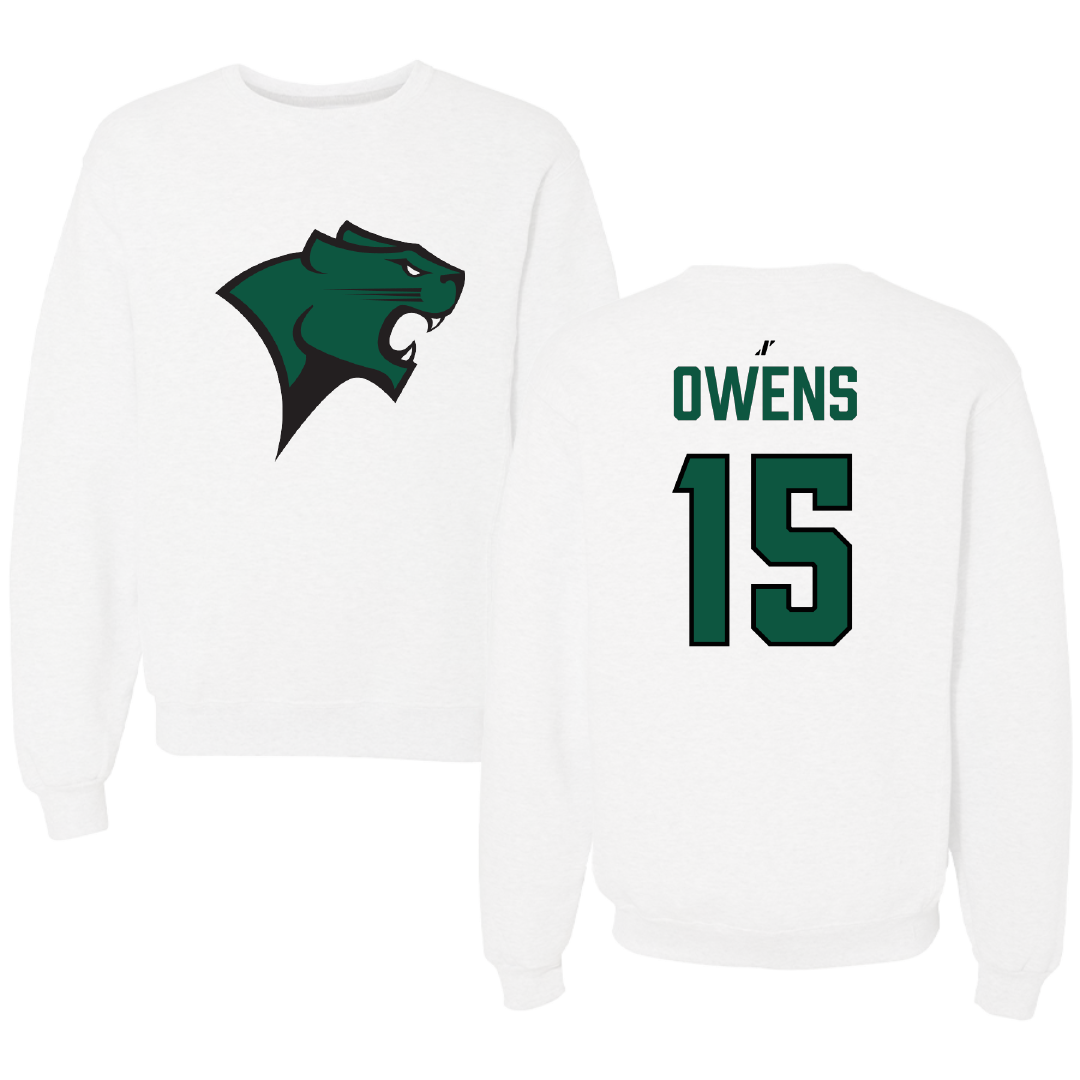Chicago State University Basketball (M) White Crewneck - #15 Joseph Owens