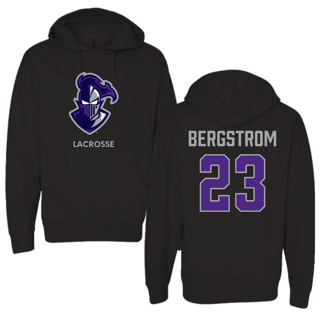 Furman University Lacrosse (W) Black Hoodie - #23 Gabby Bergstrom