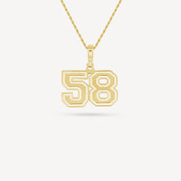 Gold Presidents Pendant and Chain - #58 Mason Baumgardner