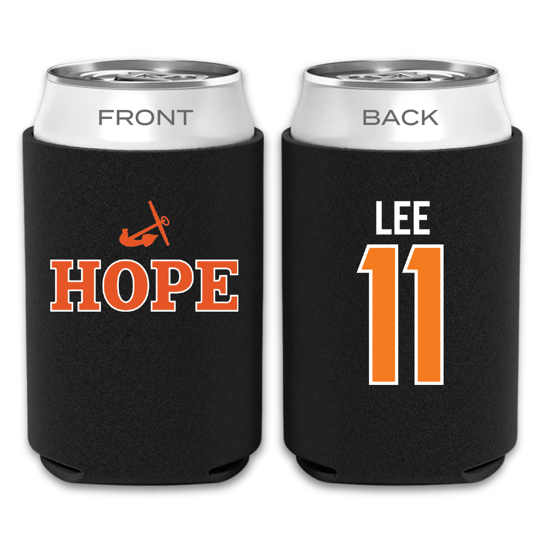 Hope College Volleyball Black Can Cooler - #11 Lauren Lee