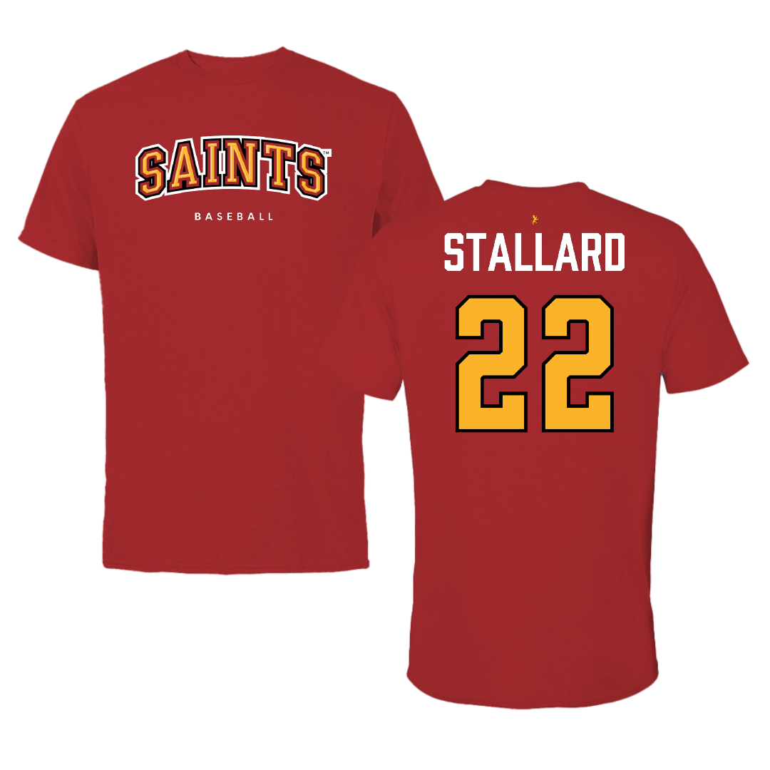 Flagler College Baseball Red Performance Tee - #22 Parker Stallard