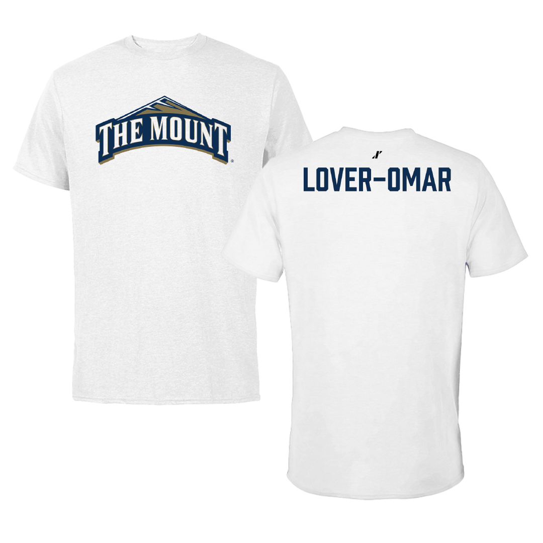 Mount St. Mary's University Flag Football (W) White Tee - Chloe Lover-Omar
