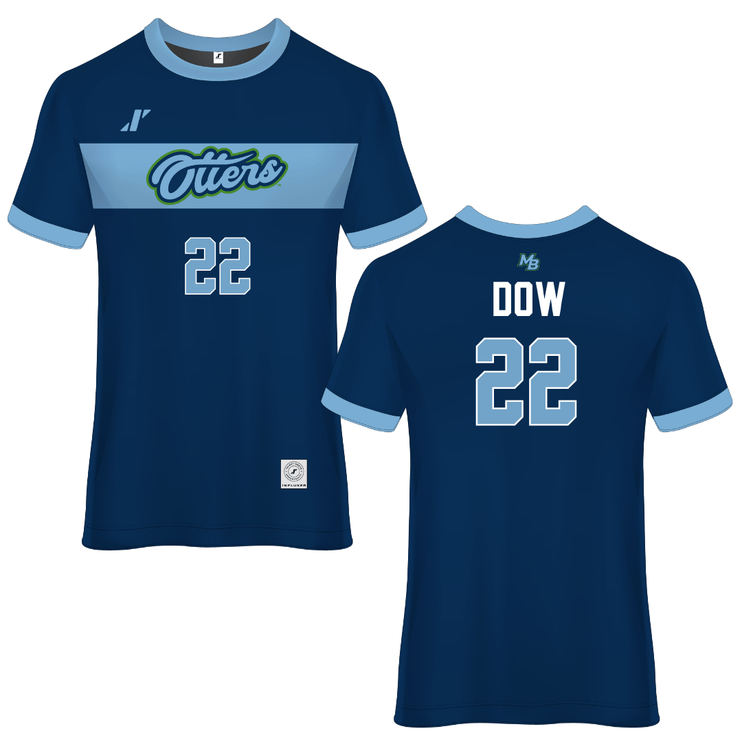 Cal State Monterey Bay Navy Soccer Jersey - #22 Juliana Dow