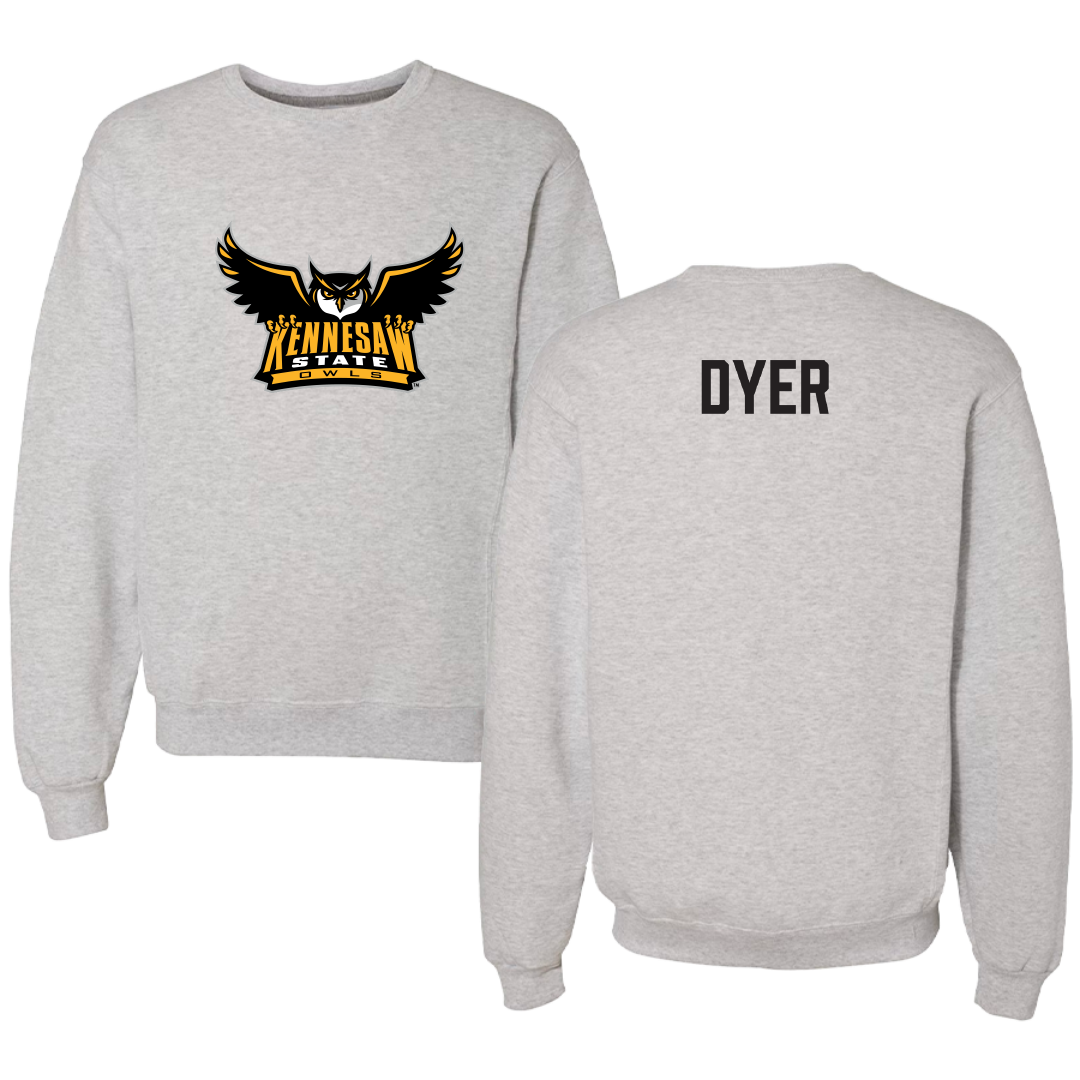 Kennesaw State University TF and XC Light Gray Crewneck - Sean Dyer