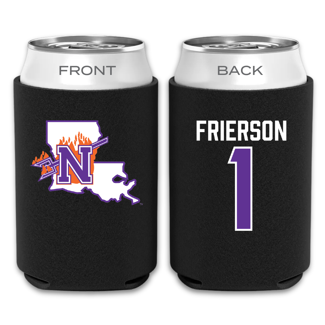 Northwestern State University Basketball Black Can Cooler - #1 Jermesha Frierson