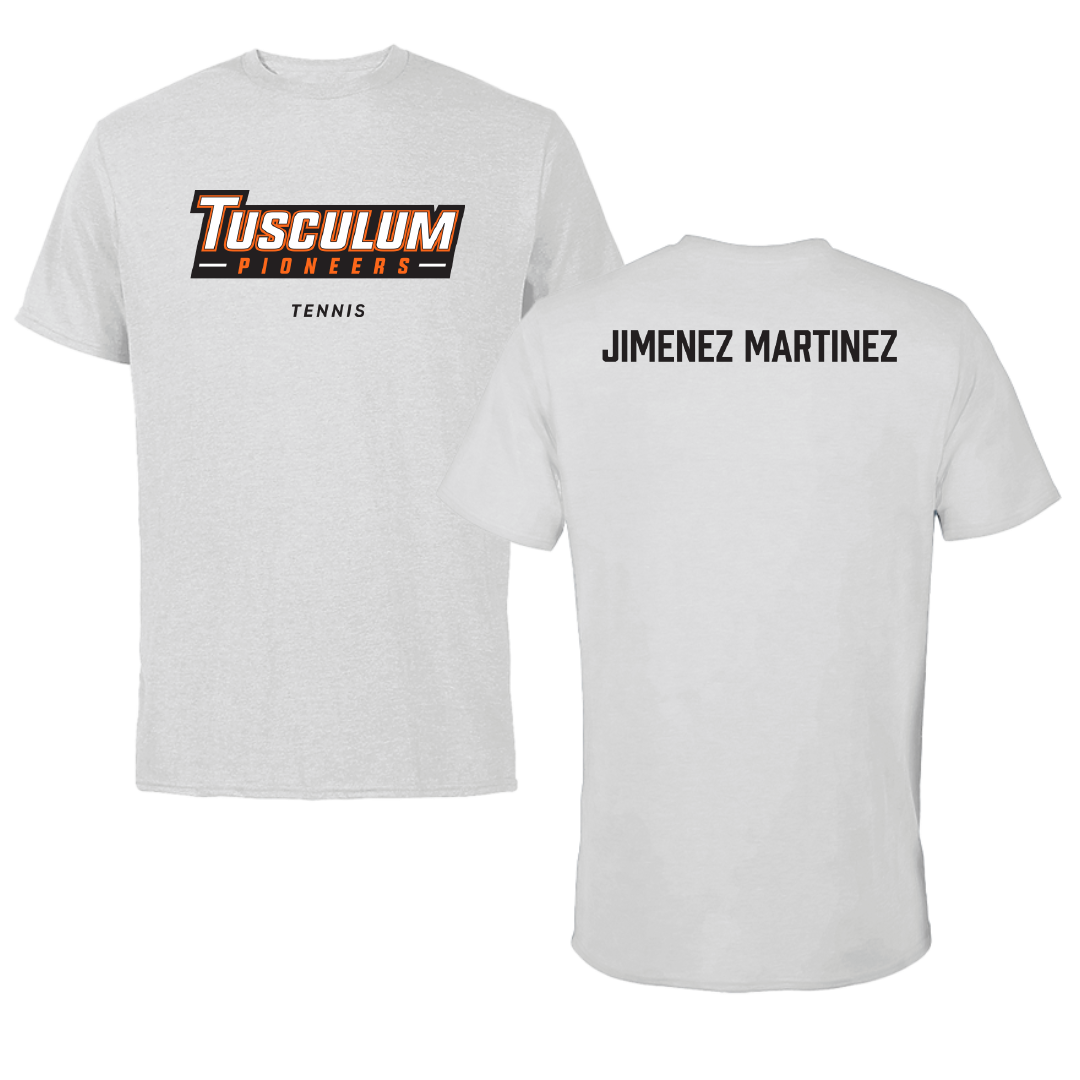 Tusculum University Tennis Light Gray Tee - Mario Jimenez Martinez