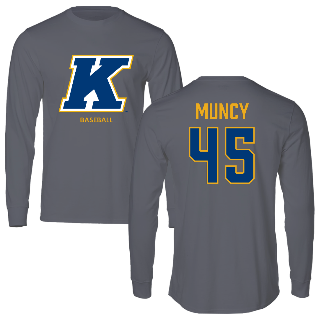Kent State University Baseball Dark Gray Long Sleeve - #45 Nate Muncy