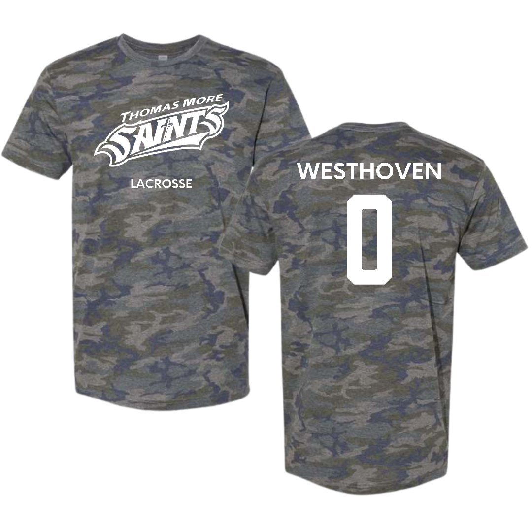 Thomas More University Lacrosse (M) Vintage Camo Tee - #0 Steffan Westhoven