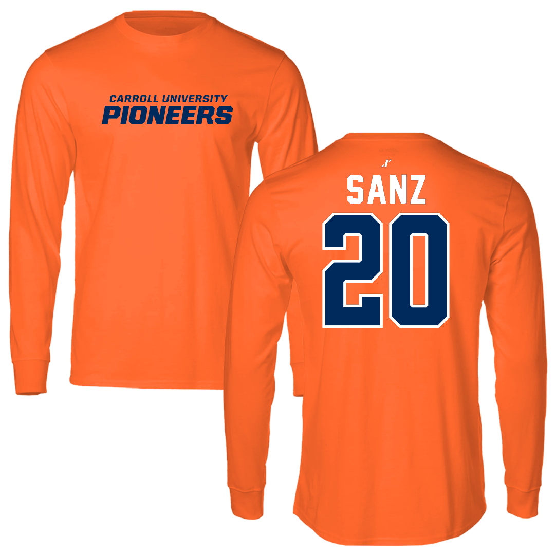 Carroll University Soccer Orange Long Sleeve - #20 Ignacio Sanz