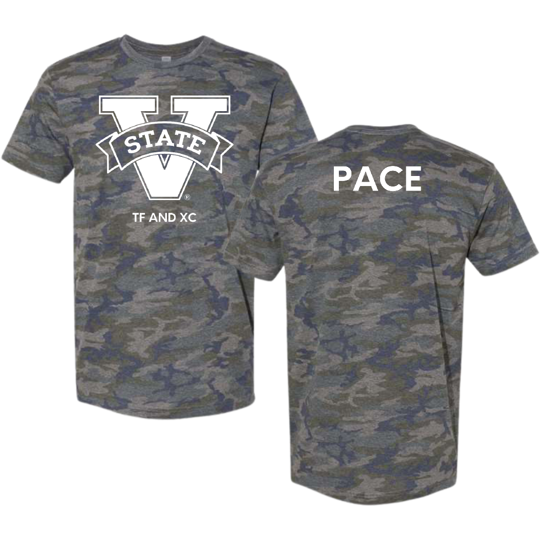Valdosta State University TF and XC Vintage Camo Tee - Elijah Pace