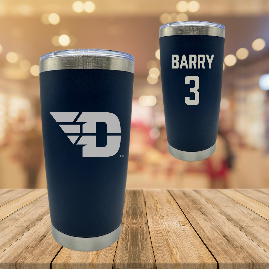 University of Dayton Volleyball Navy Stainless Steel Tumbler - #3 Lily Barry