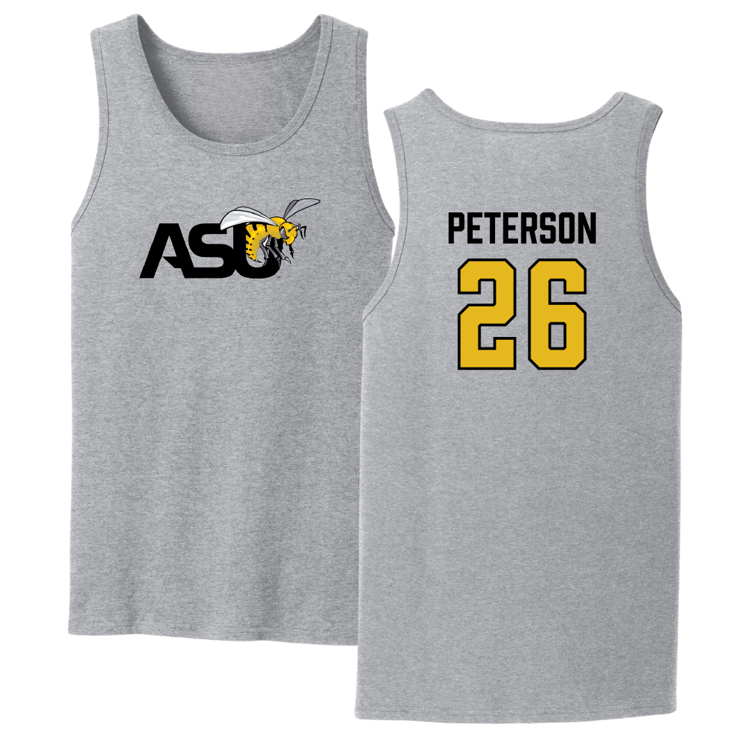 Alabama State University Baseball Sport Gray Tank Top - #26 James Peterson