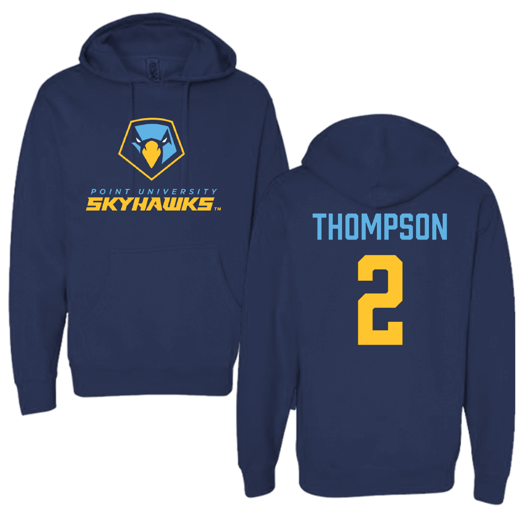 Point University Volleyball Navy Hoodie - #2 Jo Thompson