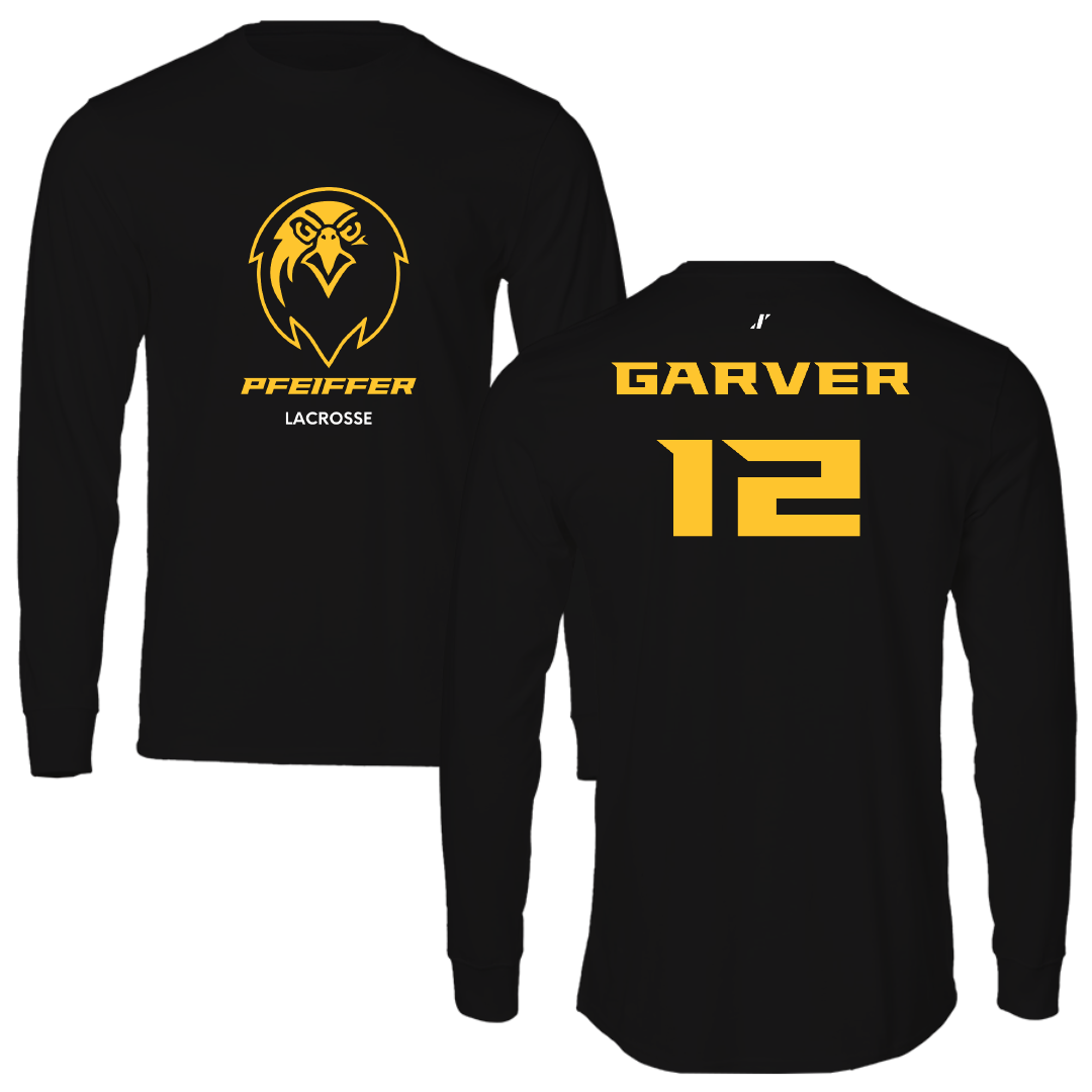 Pfeiffer University Lacrosse (W) Black Long Sleeve - #12 Olivia Garver