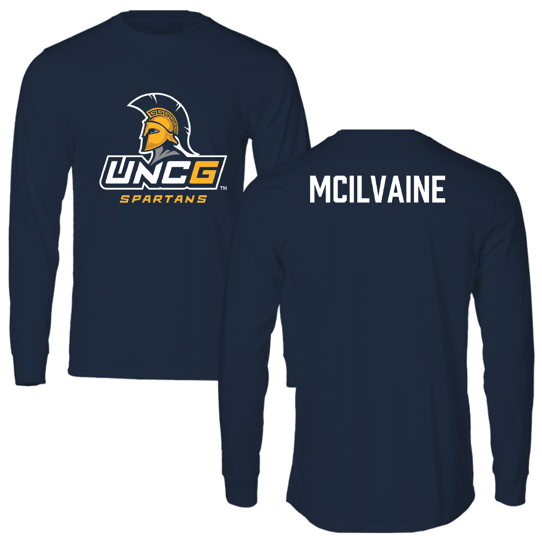 UNC Greensboro Golf (W) Navy Long Sleeve - Kasey McIlvaine