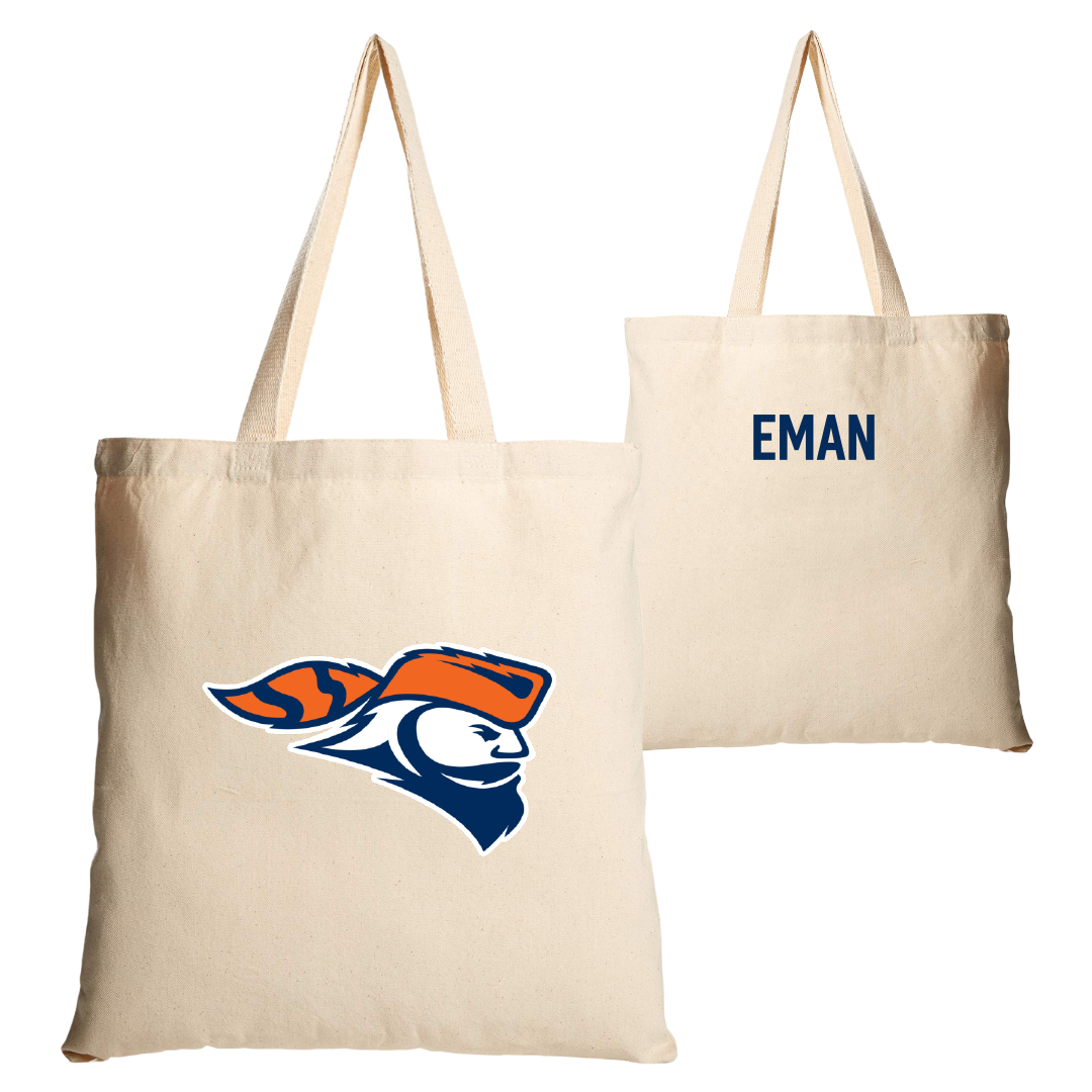 Carroll University Tennis Tan Canvas Tote Bag - David Eman