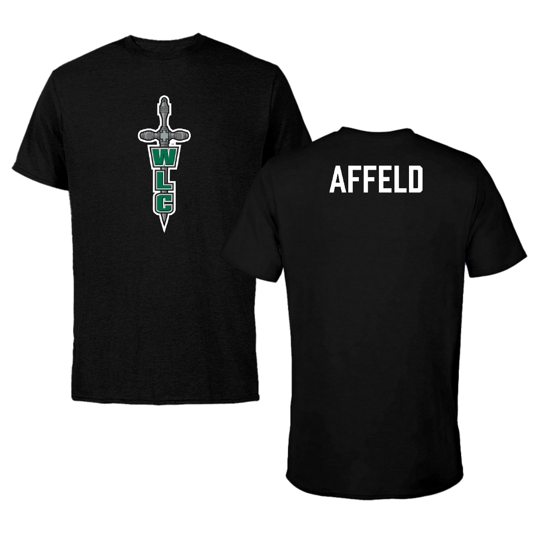 Wisconsin Lutheran College Golf Black Performance Tee - Kaylea Affeld