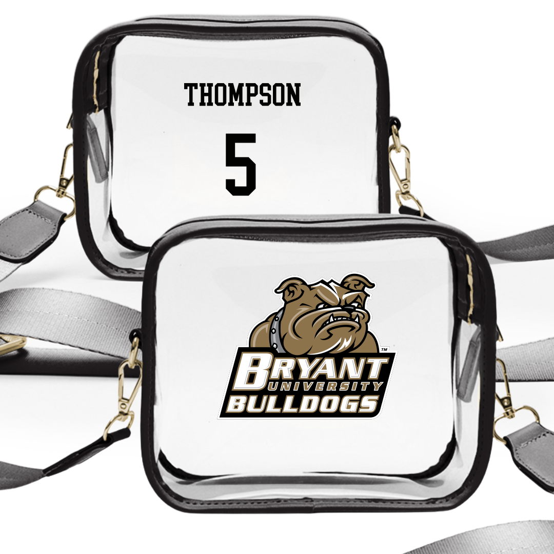 Bryant University Softball Black Clear Stadium Bag - #5 Teagan Thompson