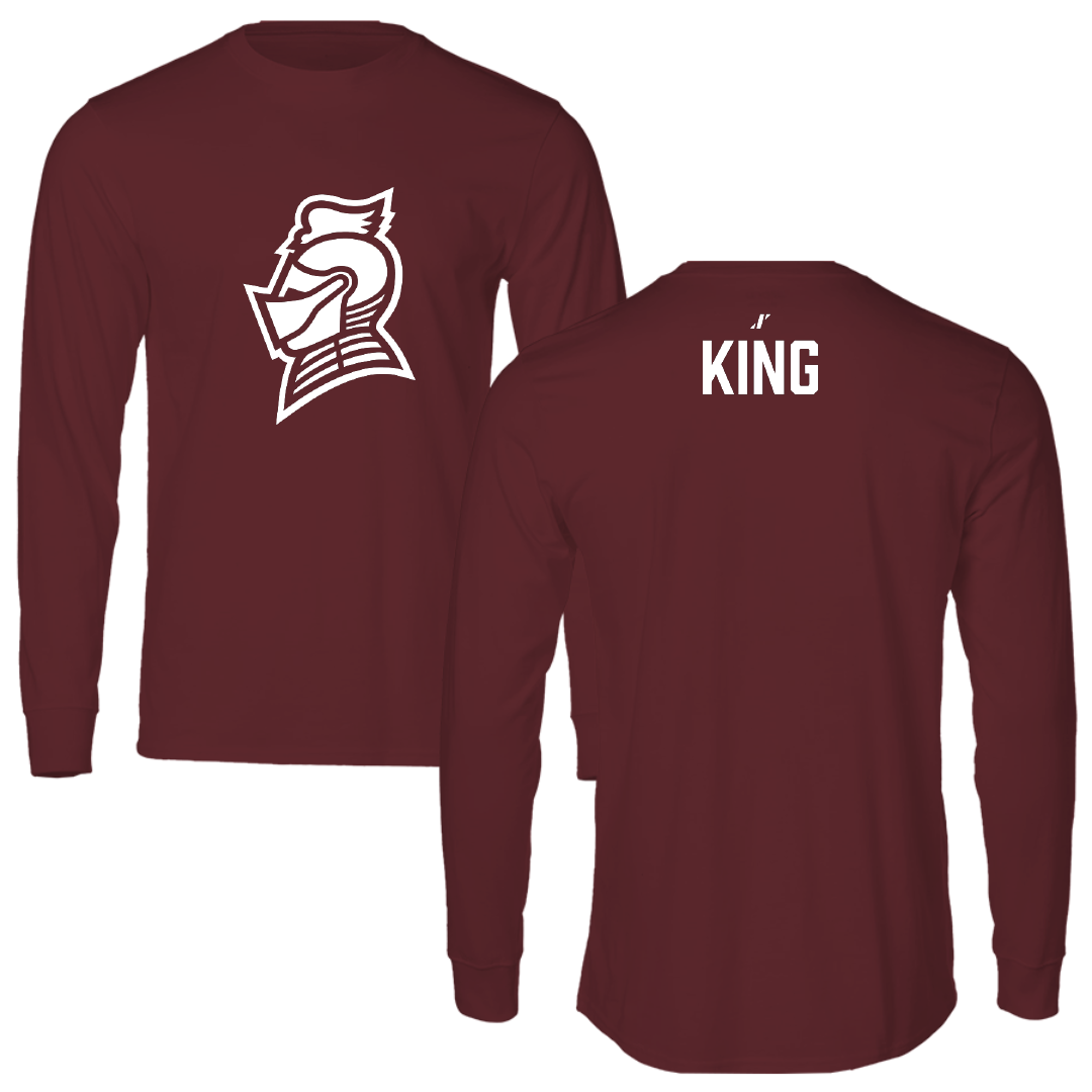 Bellarmine University TF and XC Maroon Performance Long Sleeve - Grant King