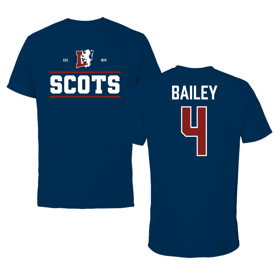 Lyon College Baseball Navy General Tee - #4 Brody Bailey