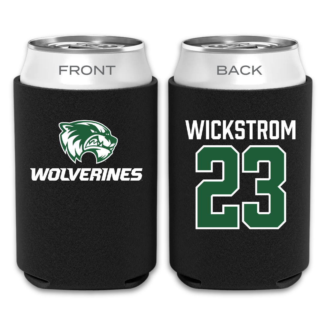Utah Valley University Baseball Black Can Cooler - #23 Sawyer Wickstrom