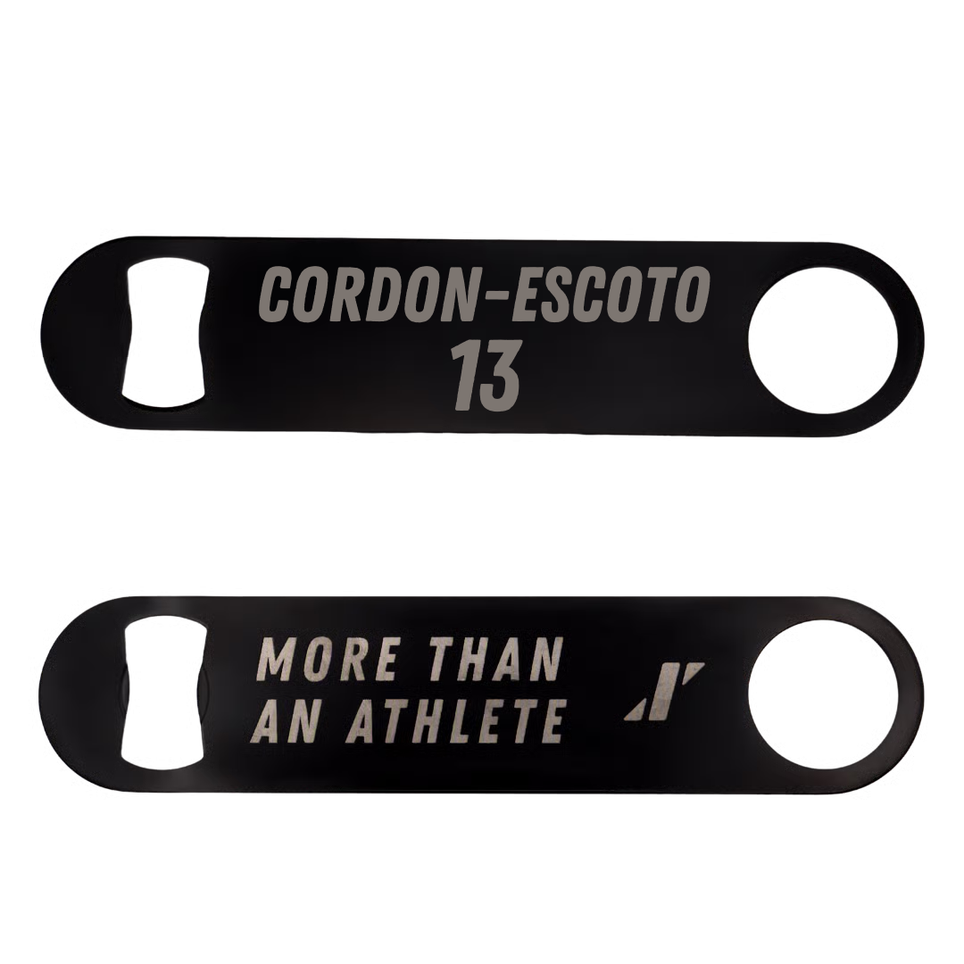 Soccer (M) Black Bottle Opener - #13 Jose Cordon-Escoto