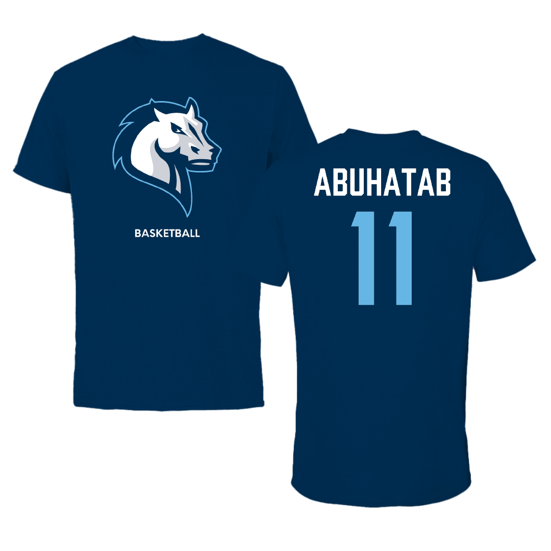 Mercy University Basketball (W) Navy Tee - #11 Amani Abuhatab