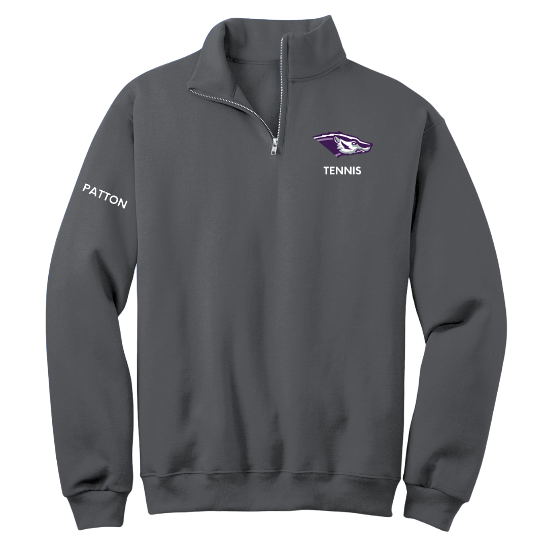 Spring Hill College Tennis (M) Dark Gray Quarter-Zip - Evan Patton