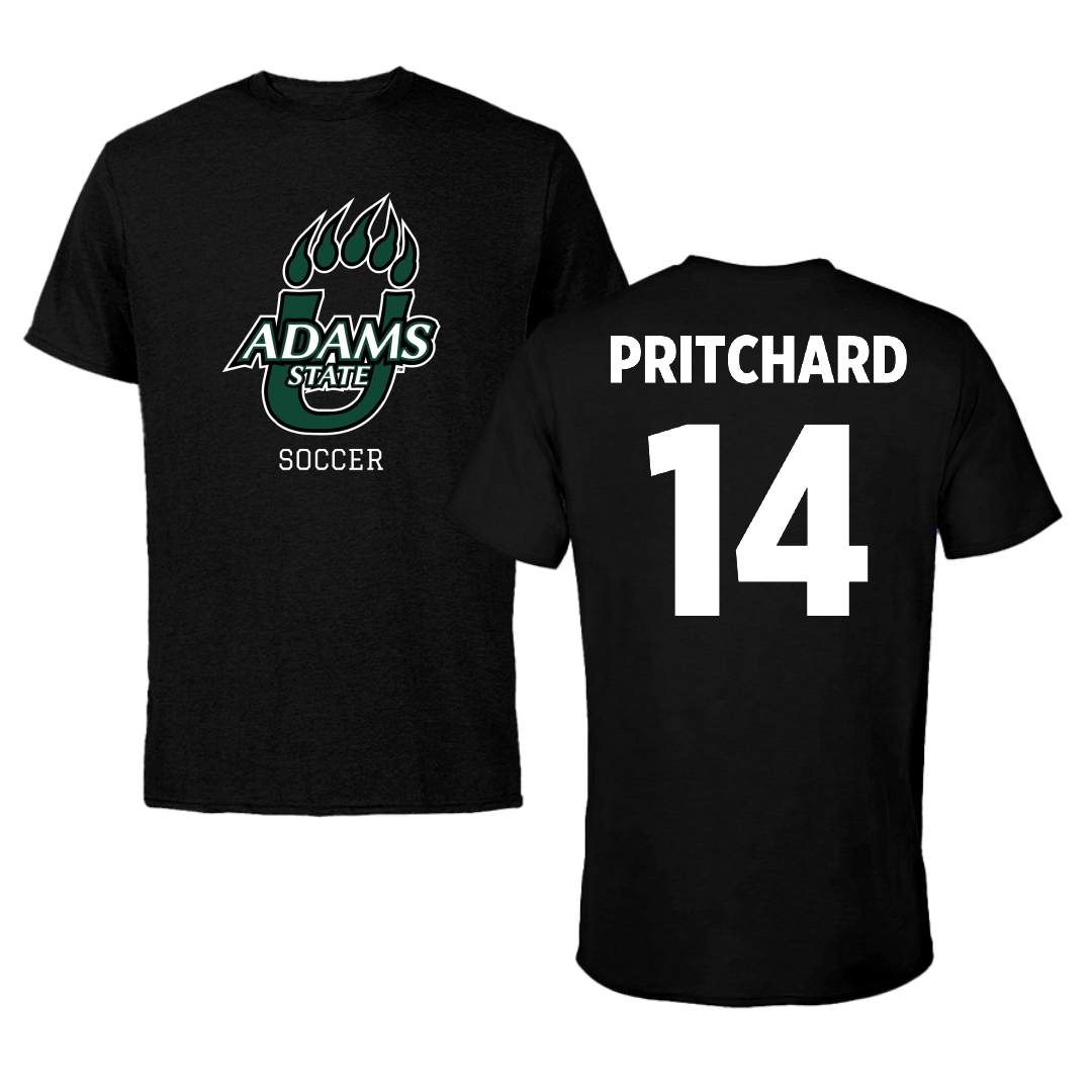 Adams State University Soccer (W) Black State Tee - #14 Neaven Pritchard