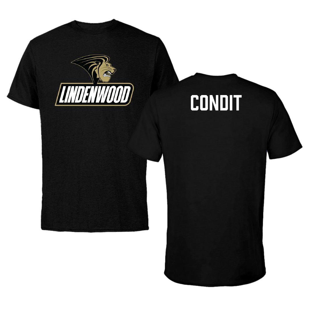 Lindenwood University Wrestling (W) Black Tee - Cayden Condit