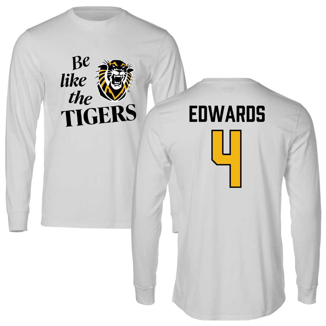 Fort Hays State University Soccer (W) Light Gray Be Like Us Long Sleeve - #4 Ella Edwards