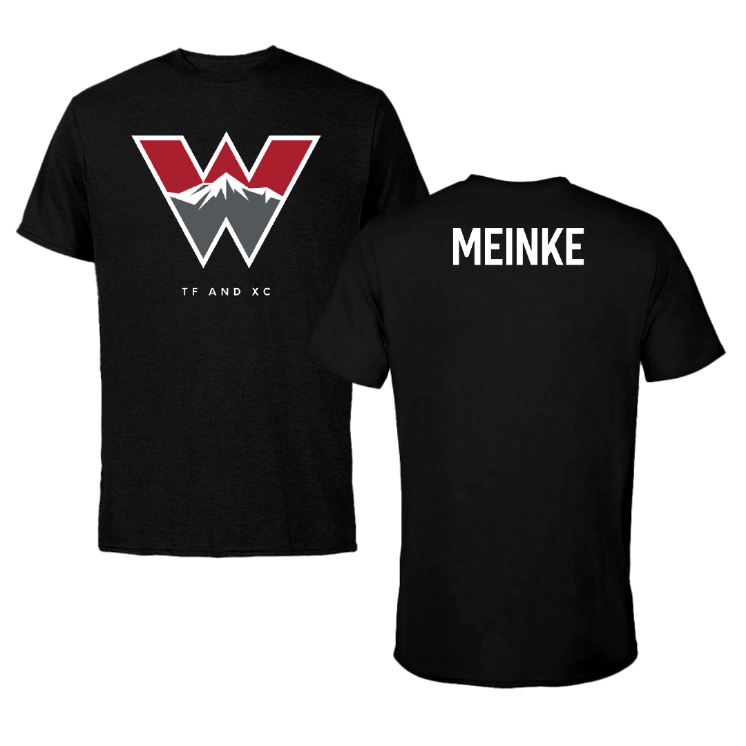 Western Colorado University TF and XC Black Block Tee - Madison Meinke