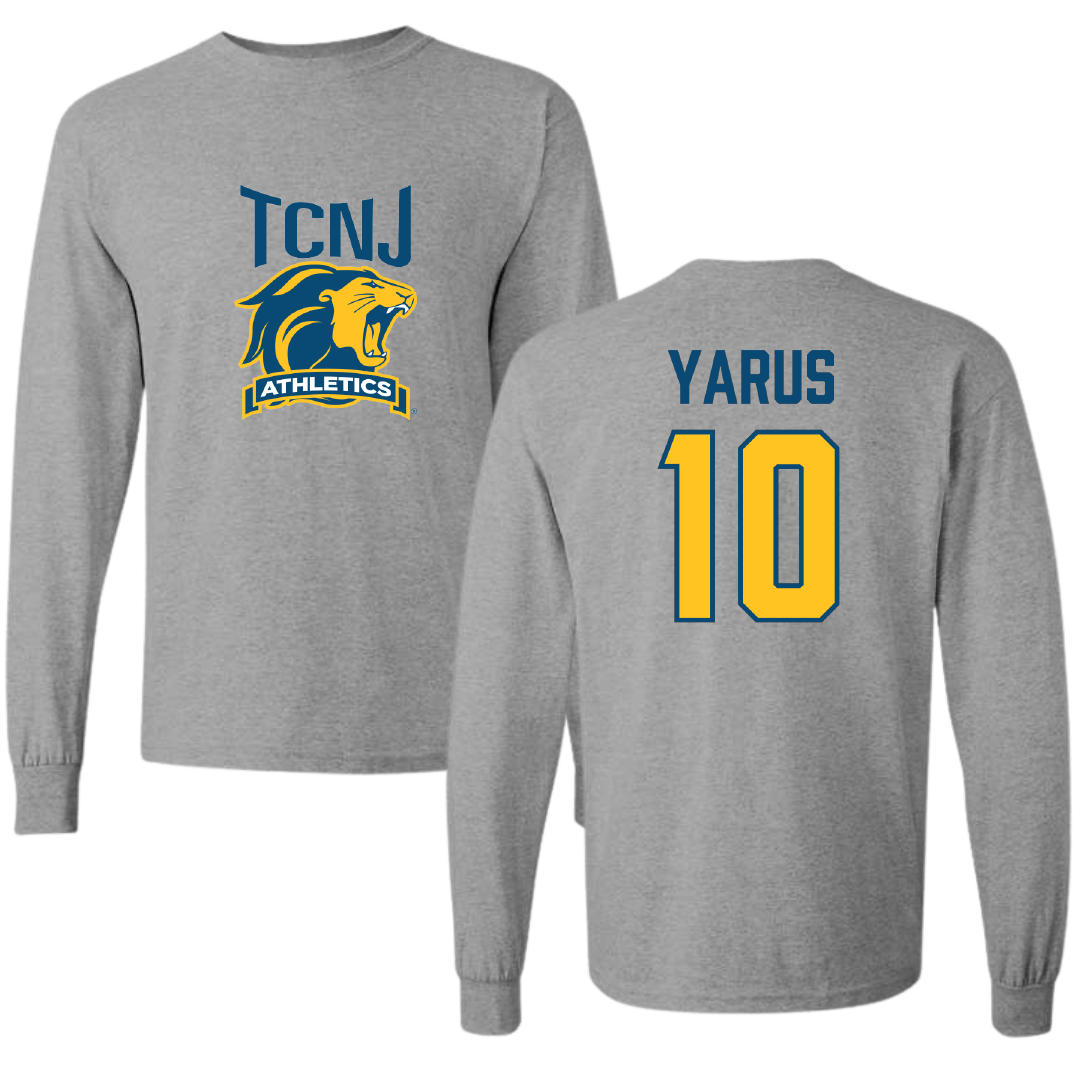The College of New Jersey Basketball (M) Sport Gray Long Sleeve - #10 Daniel Yarus