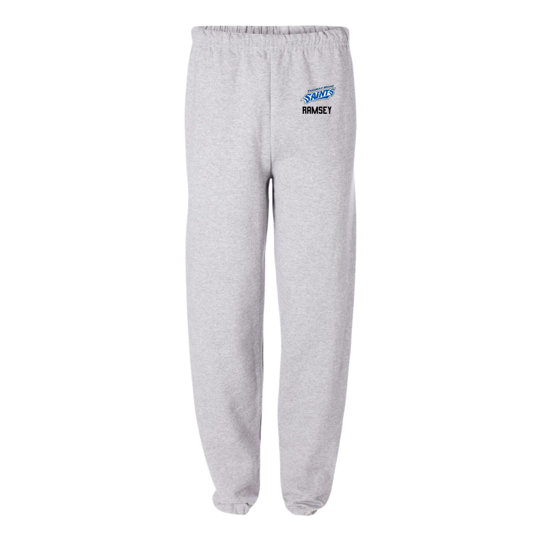 Thomas More University Football Light Gray Sweatpants - Jaxon Ramsey