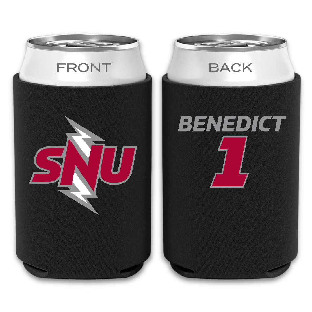 Southern Nazarene University Baseball Black Can Cooler - #1 Brady Benedict