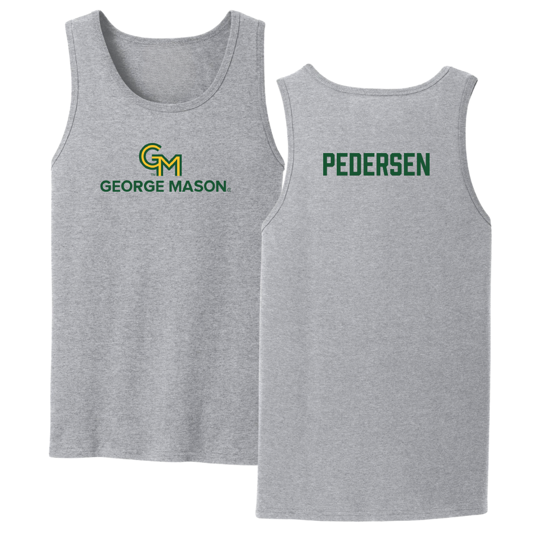 George Mason University Wrestling Sport Gray Tank Top - Colin Pedersen