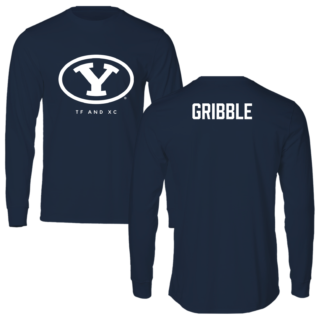 Brigham Young University TF and XC Navy Long Sleeve - Hayden Gribble
