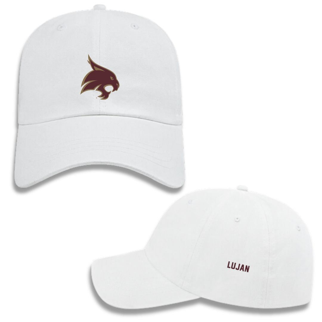 Texas State University Cheer White Hat - Gabriel Lujan
