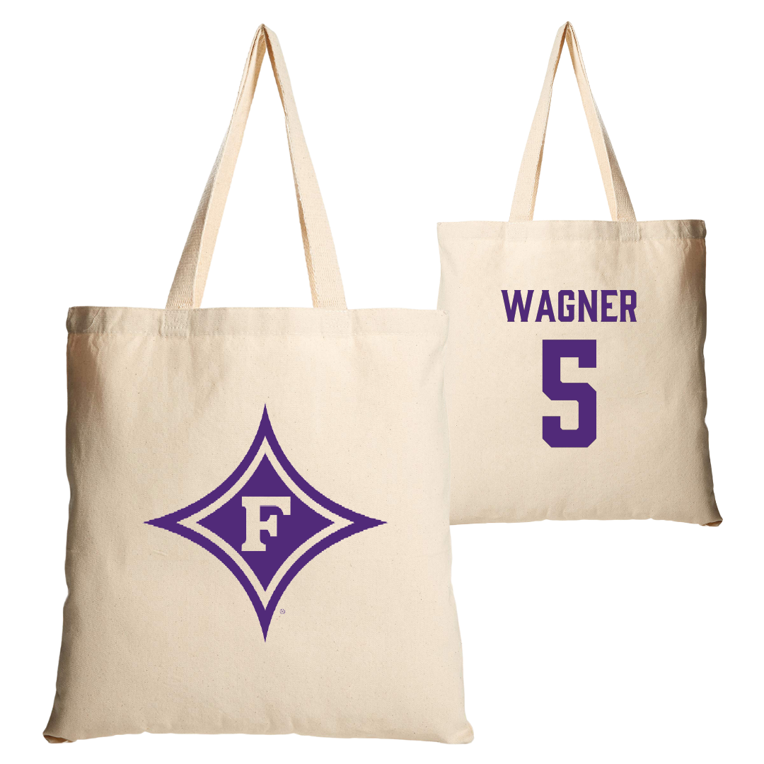 Furman University Soccer (M) Tan Canvas Tote Bag - #5 Ryan Wagner