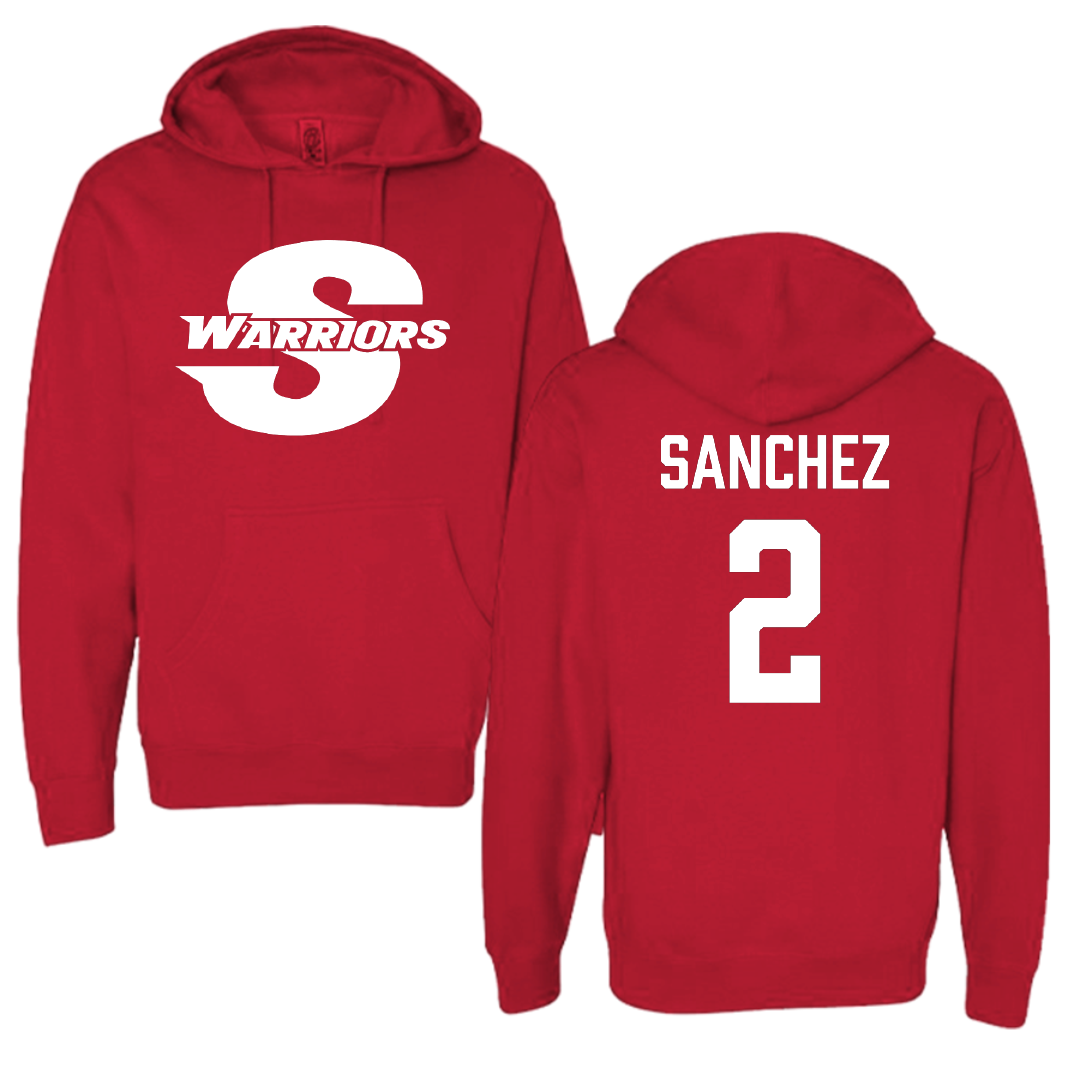 Stanislaus State Baseball Red Hoodie - #2 Kian Sanchez